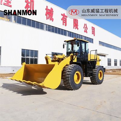 5 Ton Popular Wheel Loader Versatile Machine ISO9001 With 4 Wheel Drive